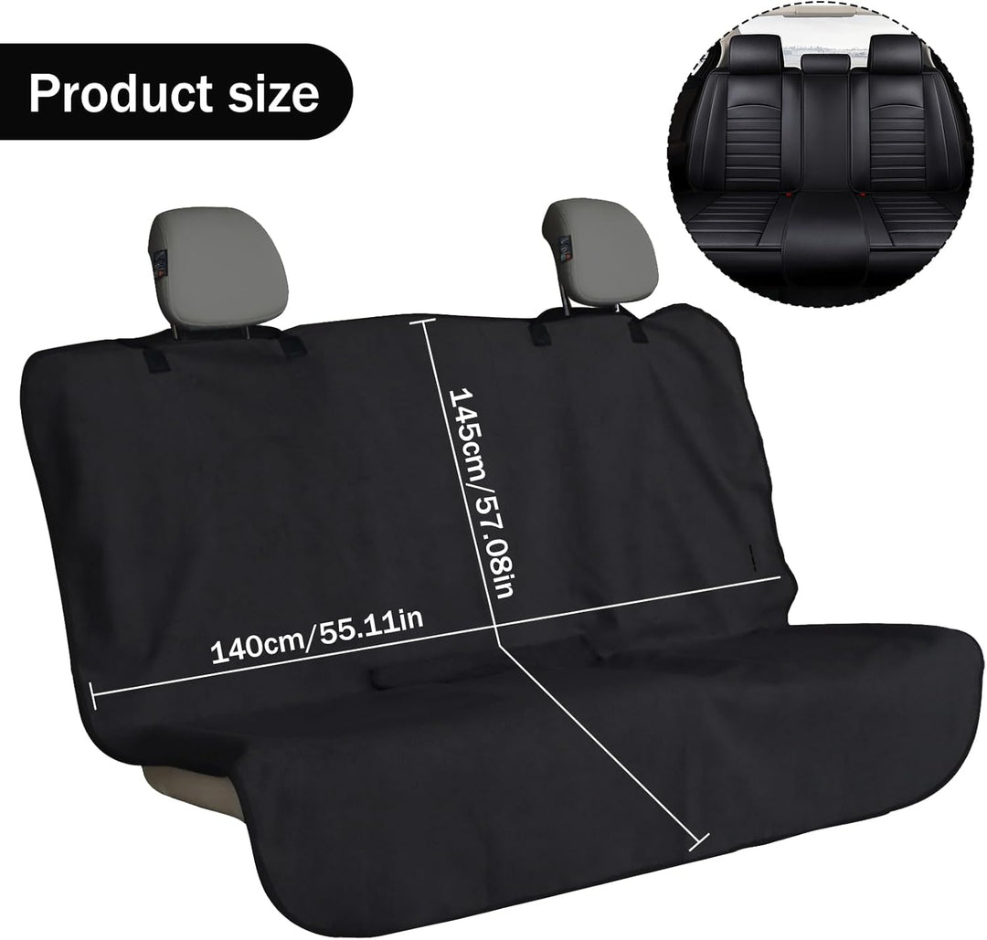 Naapesi Sitzschoner für Autositze, Autositzbezüge Universal Polyester, Schwarz Autositzbezüge Vorder