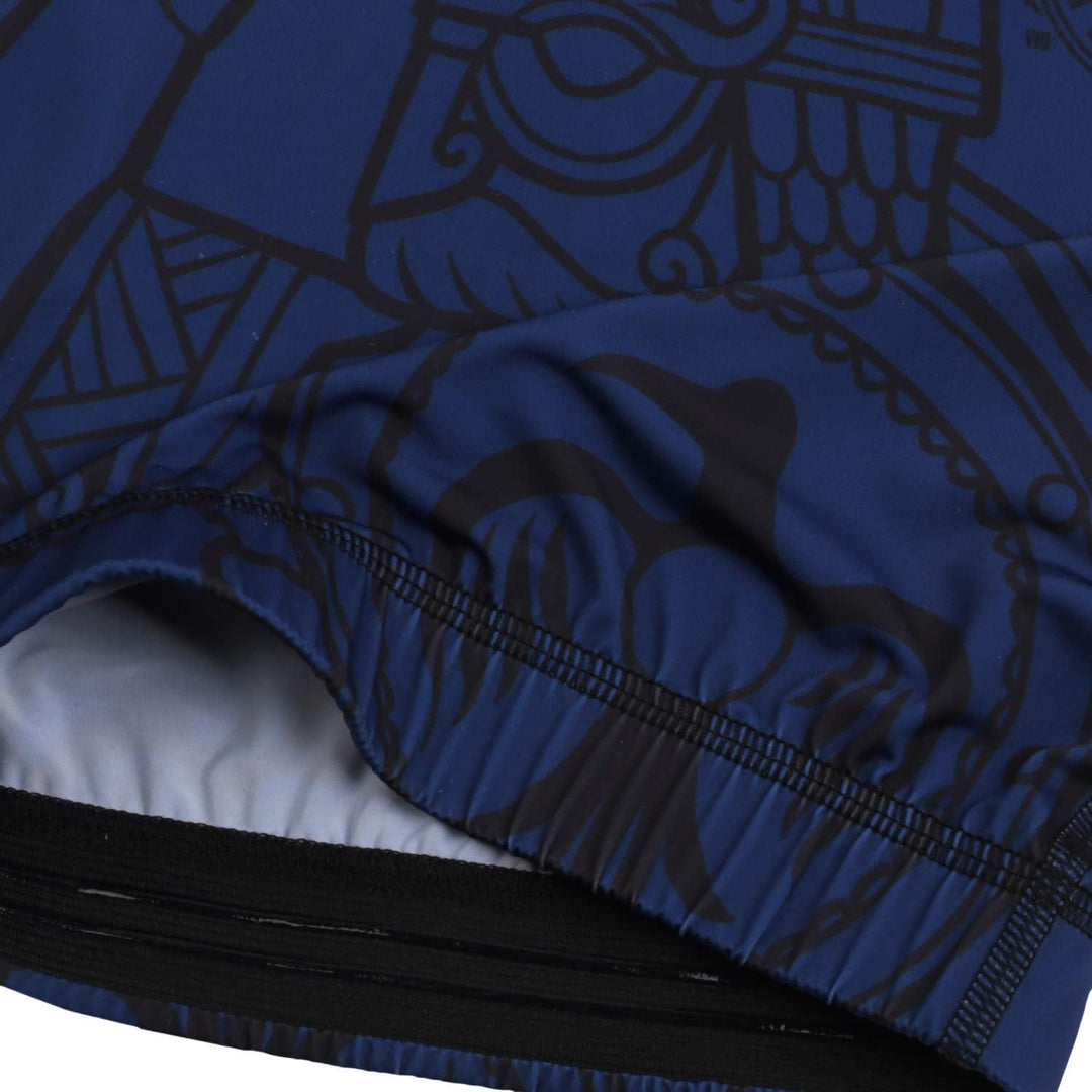 Hardcore Training Holmgang Blau Kids Rash Guard Kompressionshemd Kinder Unisex Lange Ärmel Kampfspor