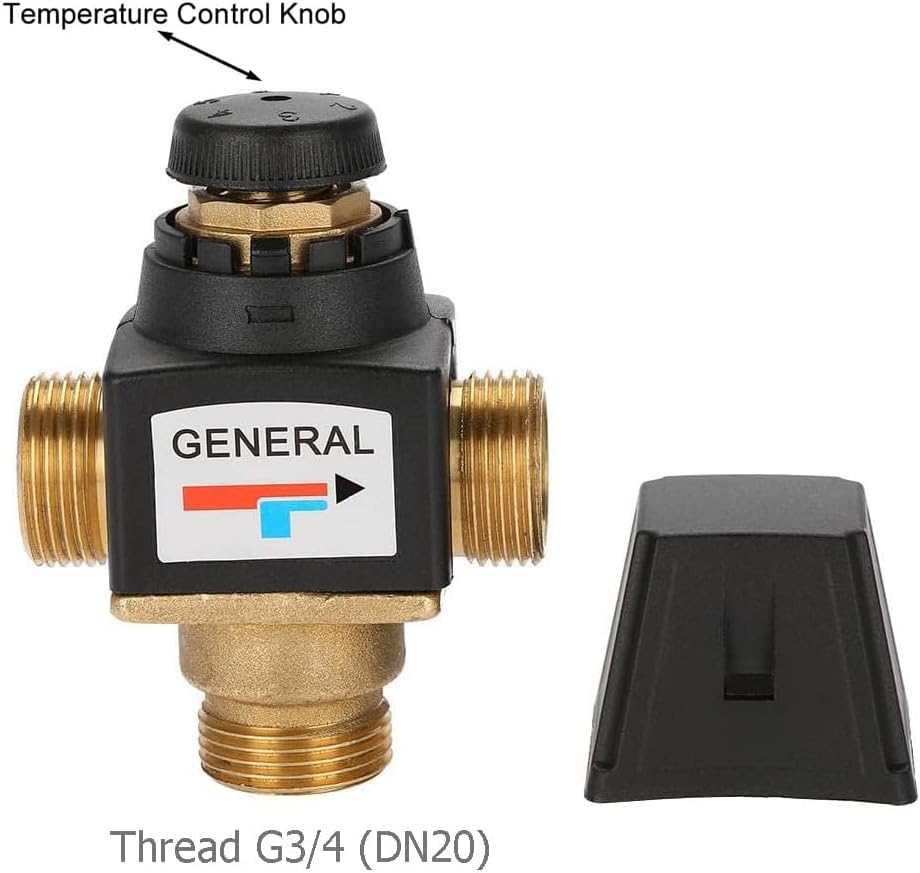 Boaby Dn20 Innengewinde Messingventil Dreiwege-Messing-Thermomischventil für Solarwarmwasserbereiter
