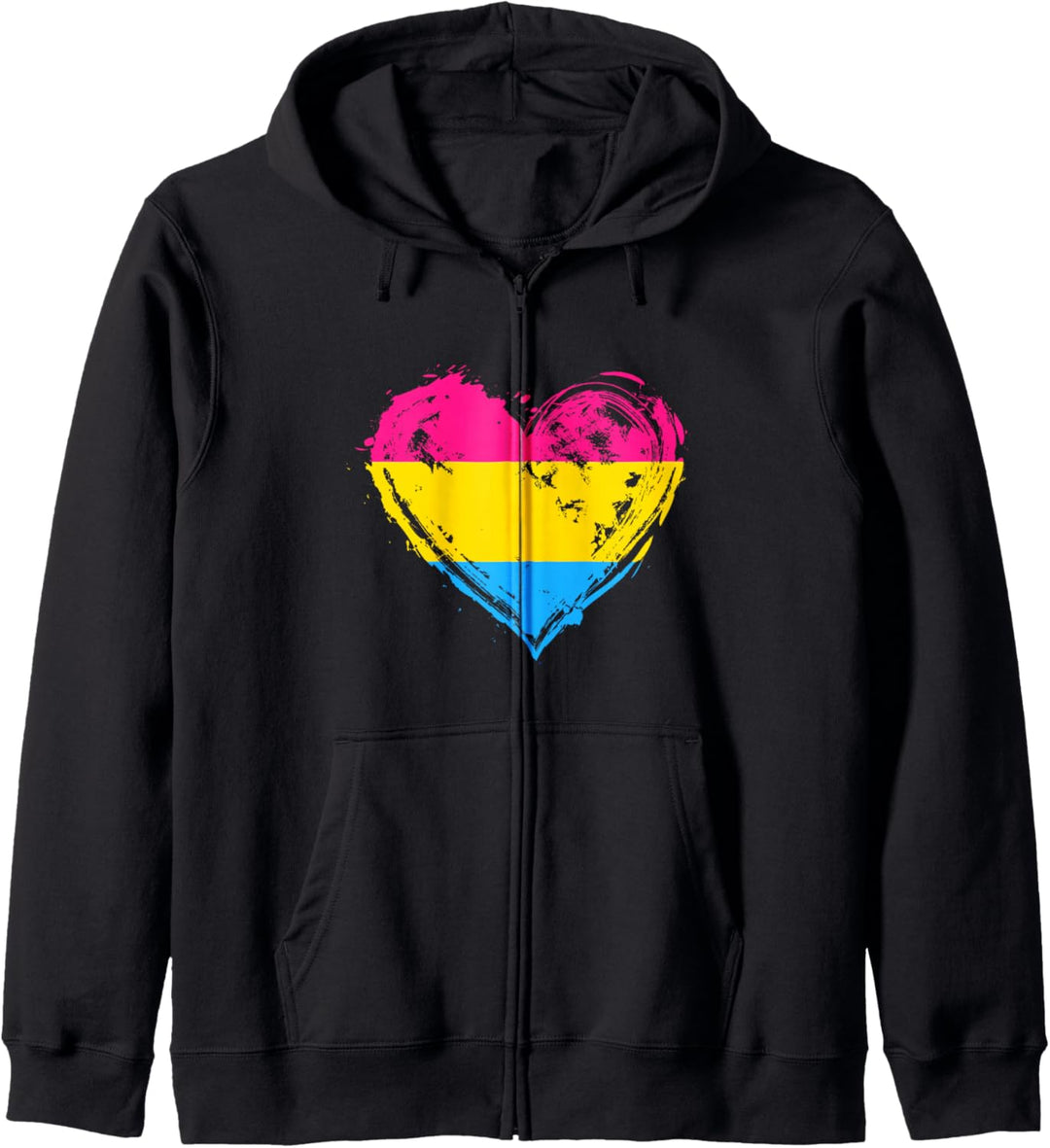 Pansexueller Stolz Herz Flagge Pansexual Pride Kapuzenjacke