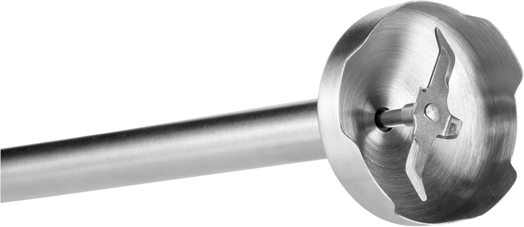 CHEF CUISINE Akku-Stabmixer, Edelstahl, 180W, 23.000 U/min, 9 Geschwindigkeitsstufen, 2x Pürierstäbe