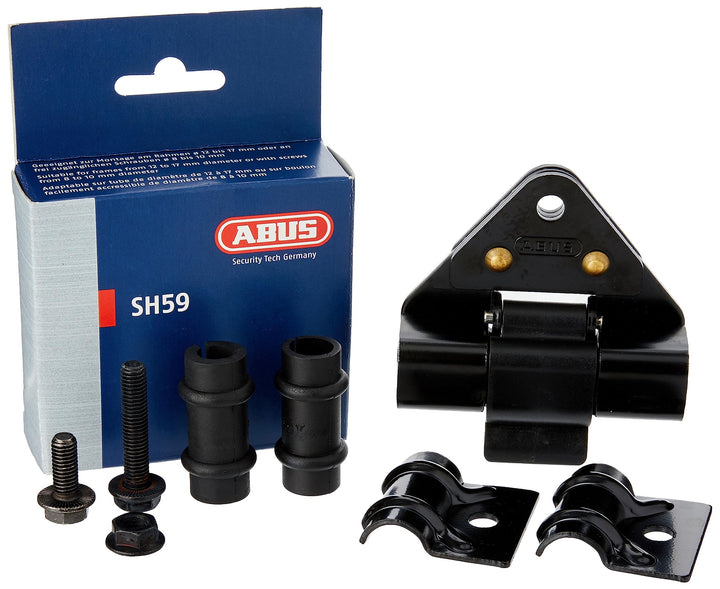 ABUS Halter SH 59 - Schlosshalterung für den Transport des Bügelschlosses Granit Extreme 59, Schwarz