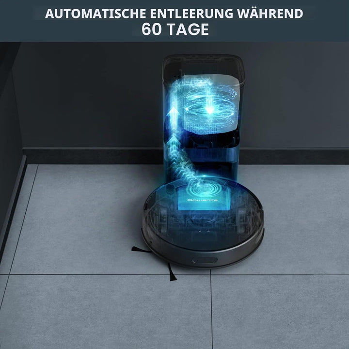 Rowenta X-Plorer Serie 75+, 4-in-1 Saugroboter mit Wischfunktion, Absaugstation, Laser-Navigationssy