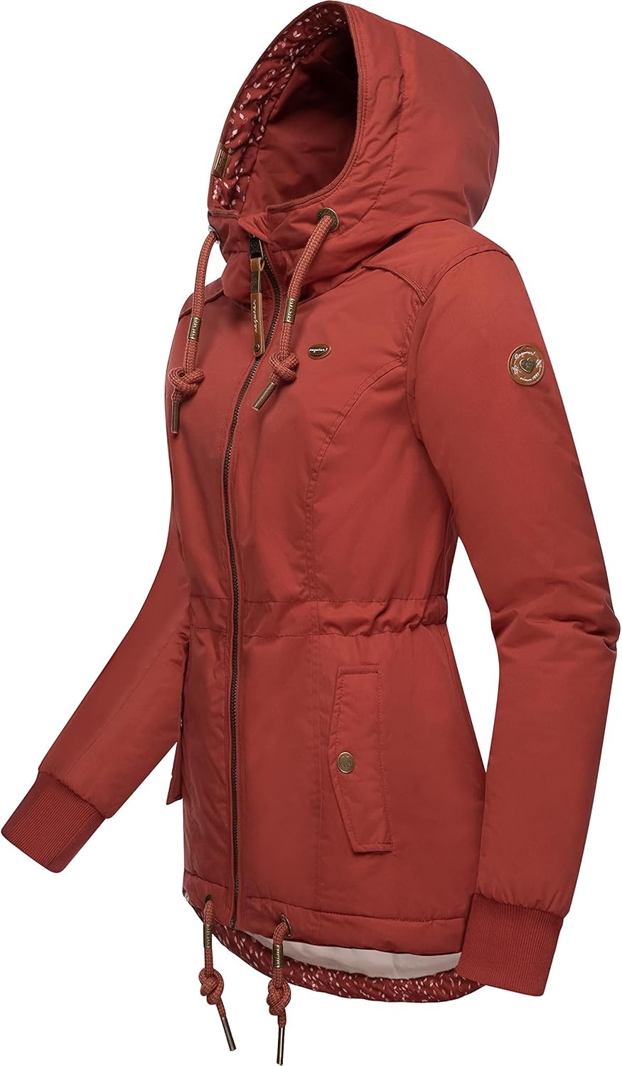 Ragwear Damen Winterjacke Outdoorjacke mit Kapuze YM-Danka XS-6XL M Chili Red22, M Chili Red22