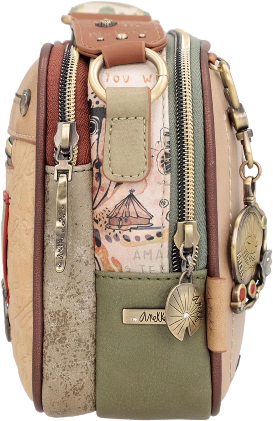 Anekke Damen 36723-183 Umhängetasche Mehrfarbig 23 x 16 x 7 BANDOLERA, bunt