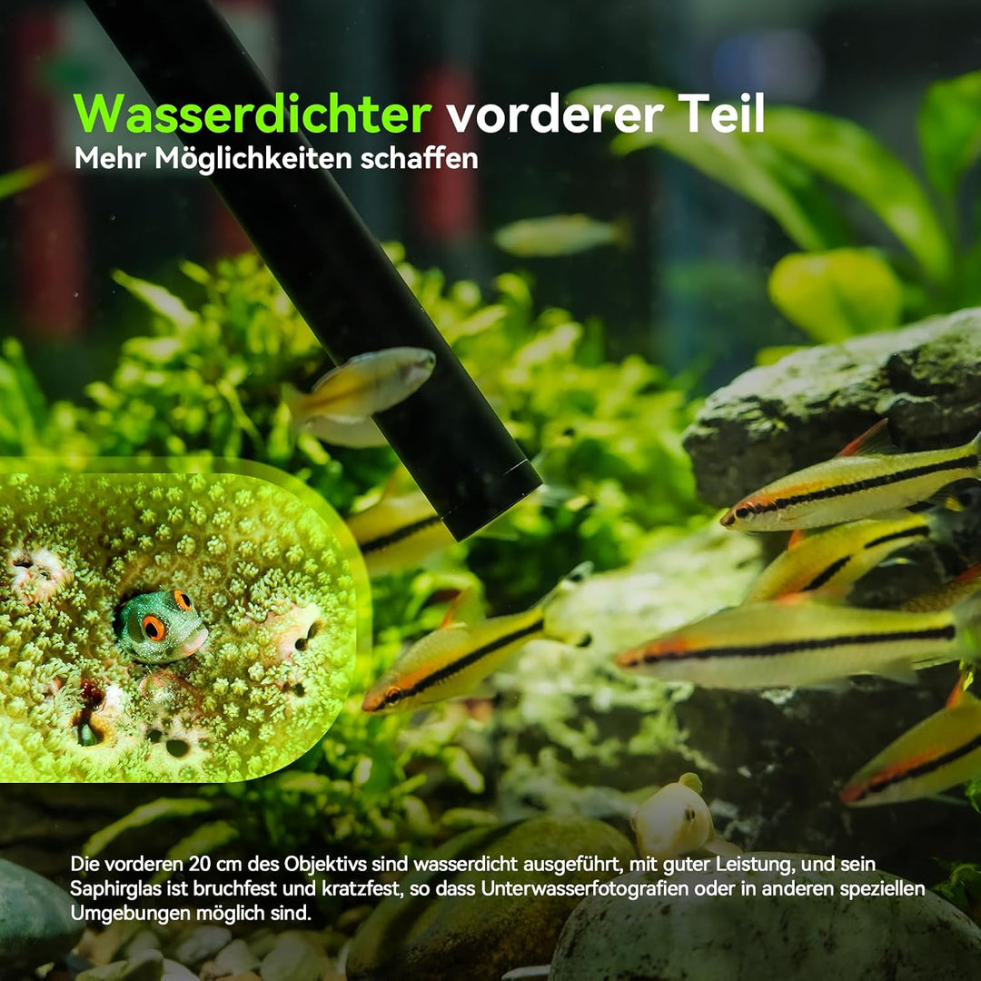 AstrHori 18mm F8 APS-C Weitwinkel 2X Makro Sondenobjektiv mit integriertem Ringlicht für spiegellose