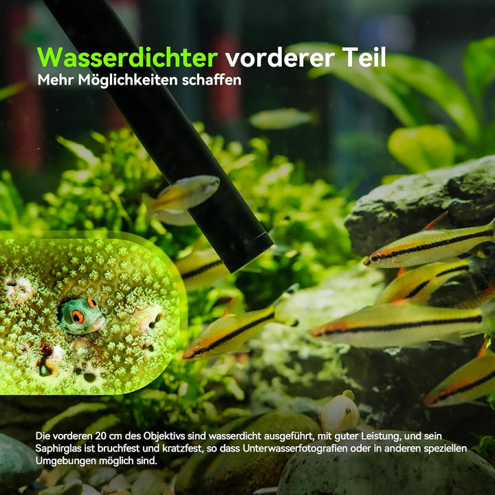 AstrHori 18mm F8 APS-C Weitwinkel 2X Makro Sondenobjektiv mit integriertem Ringlicht für spiegellose