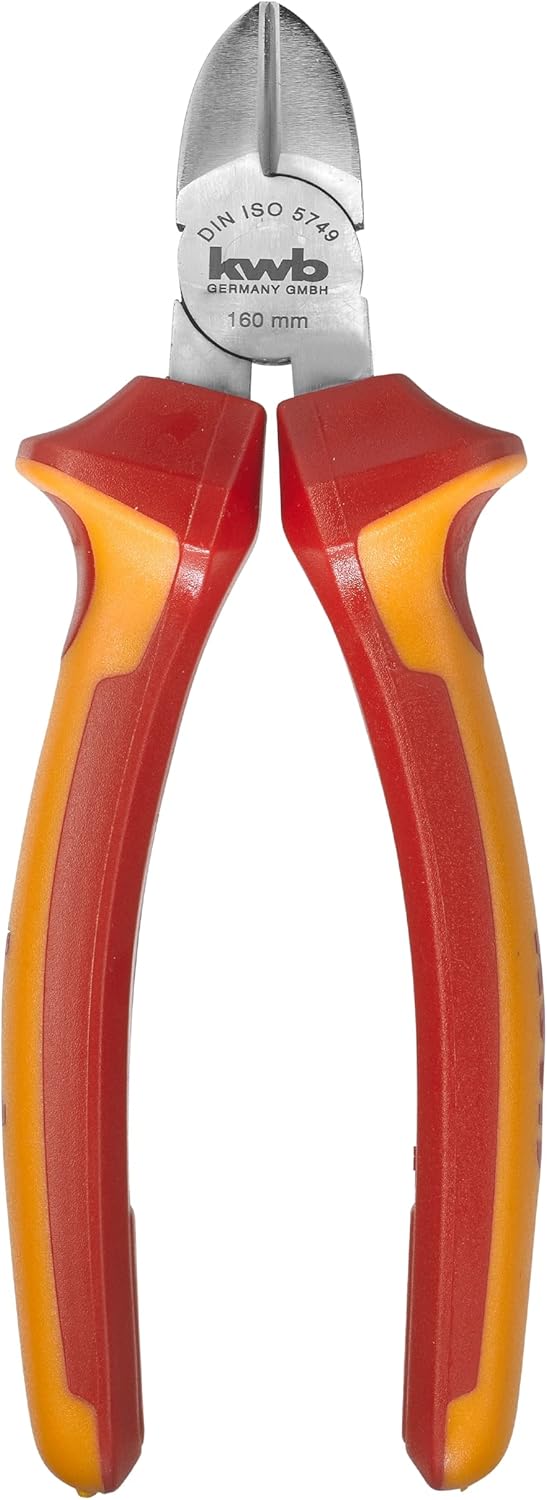 kwb VDE Seitenschneider / Draht-Zange 160 mm 393120, nach DIN ISO 5749, Schneidkanten induktiv gehär