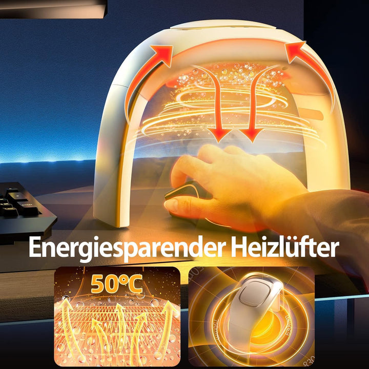 NIFBANG Heizlüfter Energiesparend,Faltbare Beheizbare Tischunterlage Handwärmer für Schreibtisch,The