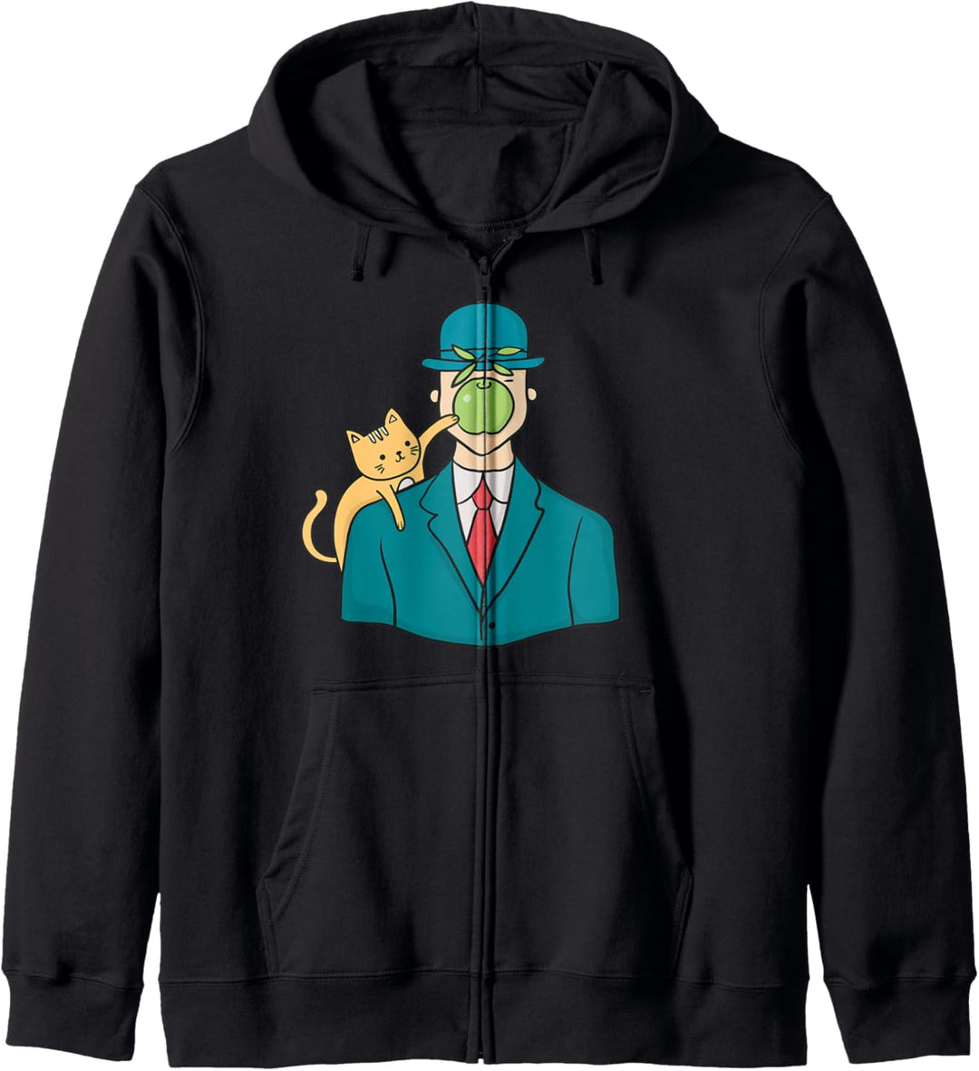Komisch Katze Malerei Kunst Parodie Der Menschensohn Kapuzenjacke