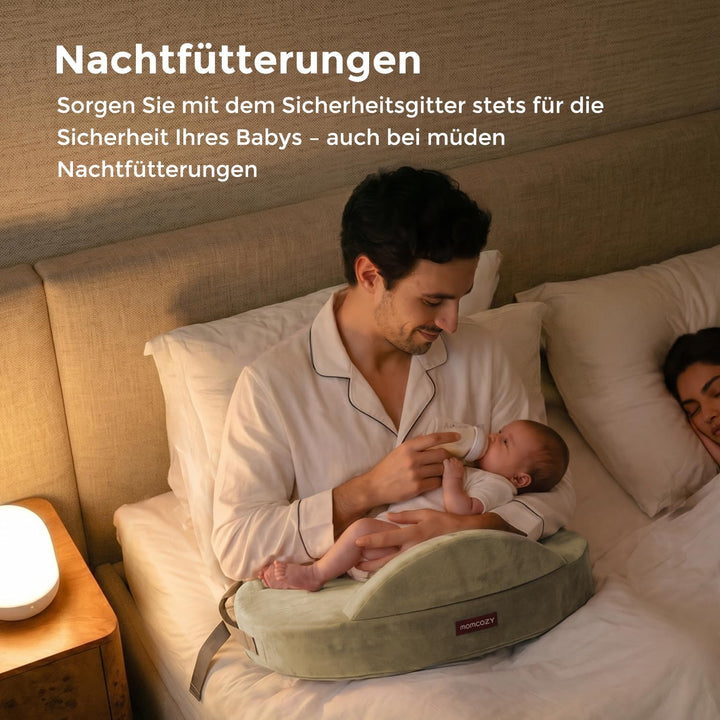 Momcozy Stillkissen mit Sicherheitsstütze – Fester und federnder Memory-Schaum – Stabile, ergonomisc