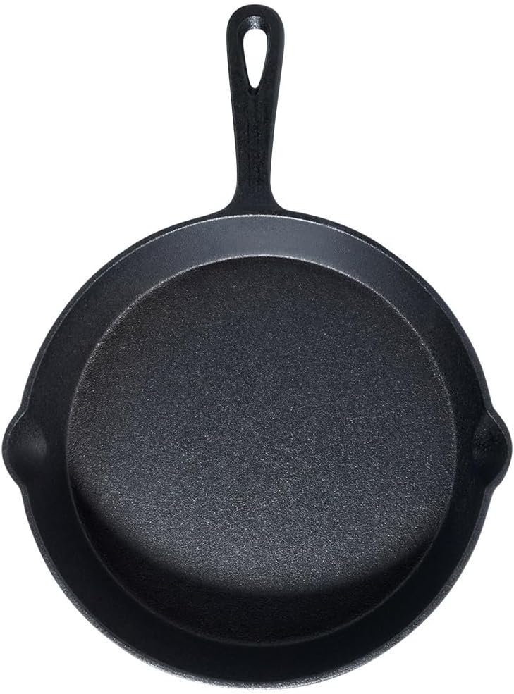 Vilde Gusseisenpfanne Eisenpfanne Grillpfanne aus Gusseisen mit Silikon-Griffschutz CAST LINE 25 cm