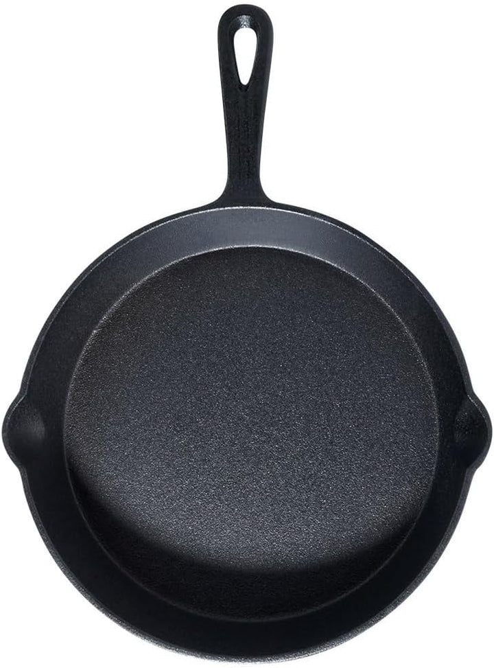 Vilde Gusseisenpfanne Eisenpfanne Grillpfanne aus Gusseisen mit Silikon-Griffschutz CAST LINE 25 cm