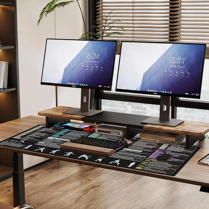 DAWNTREES Excel Mauspad Deutsch,Tastenkombinationen,100x50cm,Gross Gaming Mouse Pad XXL, Schreibtisc
