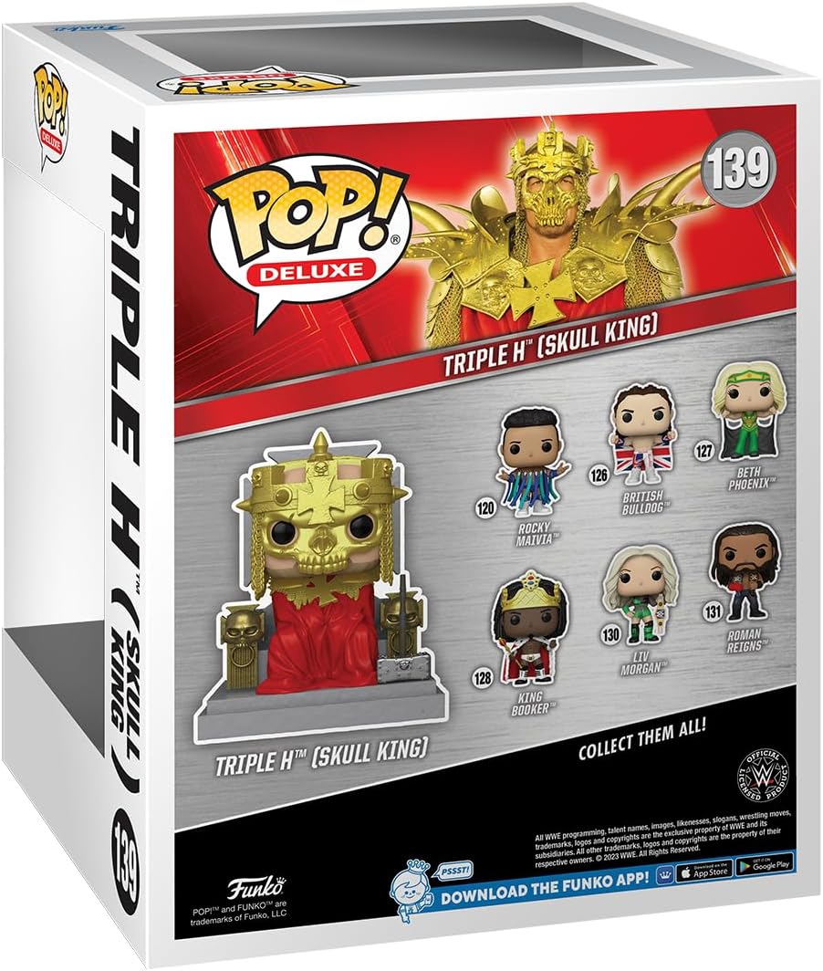 Funko Pop! Super: Triple H - (Skull King) - WWE - Vinyl-Sammelfigur - Geschenkidee - Offizielle Hand