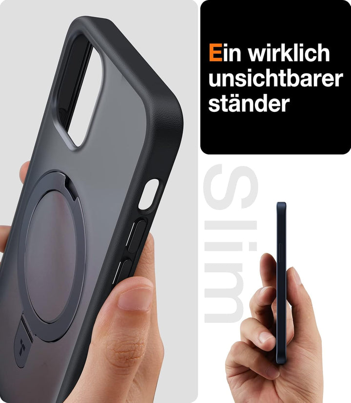 TORRAS für MagSafe-Ständer für iPhone 12 Hülle, iPhone 12 Pro Hülle mit Unsichtbar Ring Zertifiziert