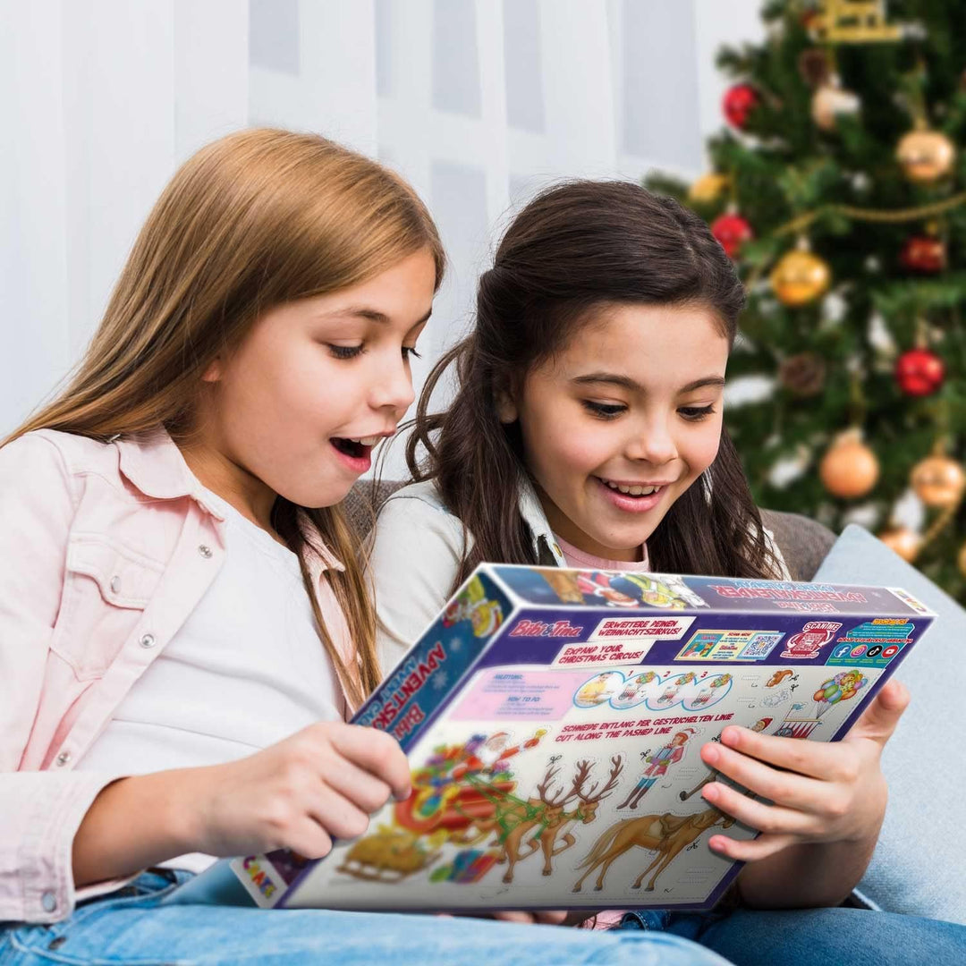 CRAZE Spielzeug Adventskalender Bibi & Tina Weihnachtszirkus, Adventskalender Kinder mit 24 tollen P
