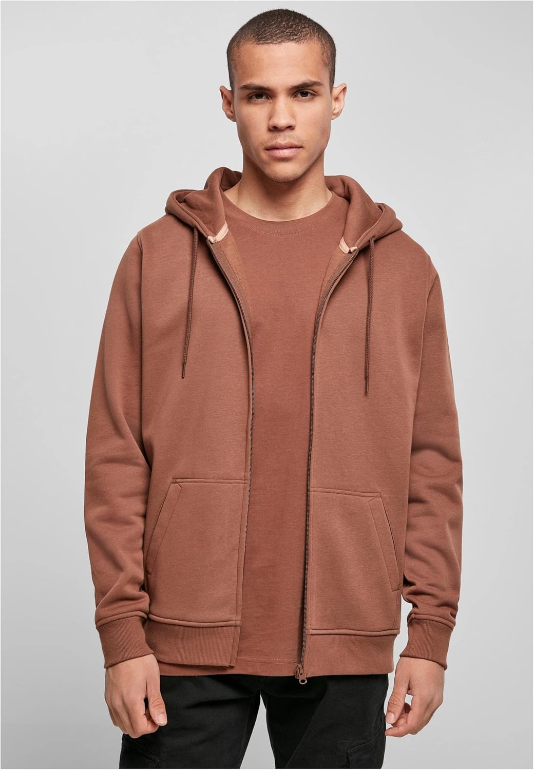 Build your Brand Herren Heavy Zip Hoody, Herren Kapuzenpullover aus Baumwolle und Polyester in viele