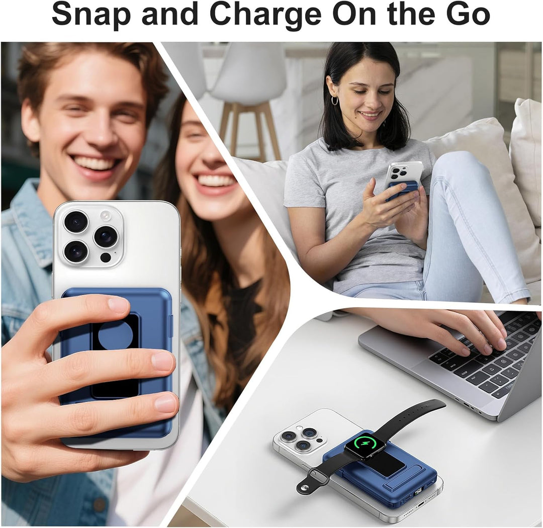 für Magsafe Powerbank, 10000mAh Magnetische Kabellose Power Bank für iPhone, 20W Schnelllade Externe