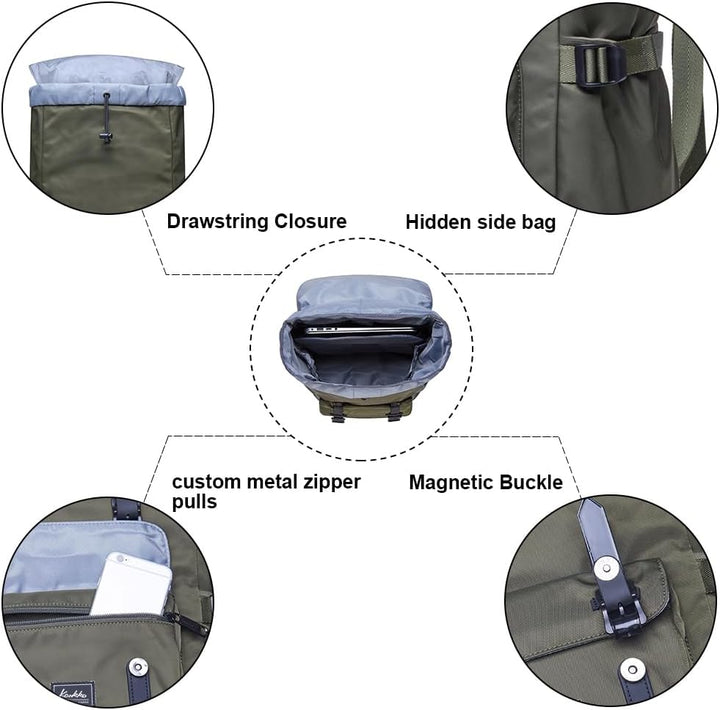 KAUKKO Unisex Ep5 Rucksack 45 x 27 x 17cm (HxBxT) (Army Grün（e5-3）), 45 x 27 x 17cm (HxBxT) (Army Gr
