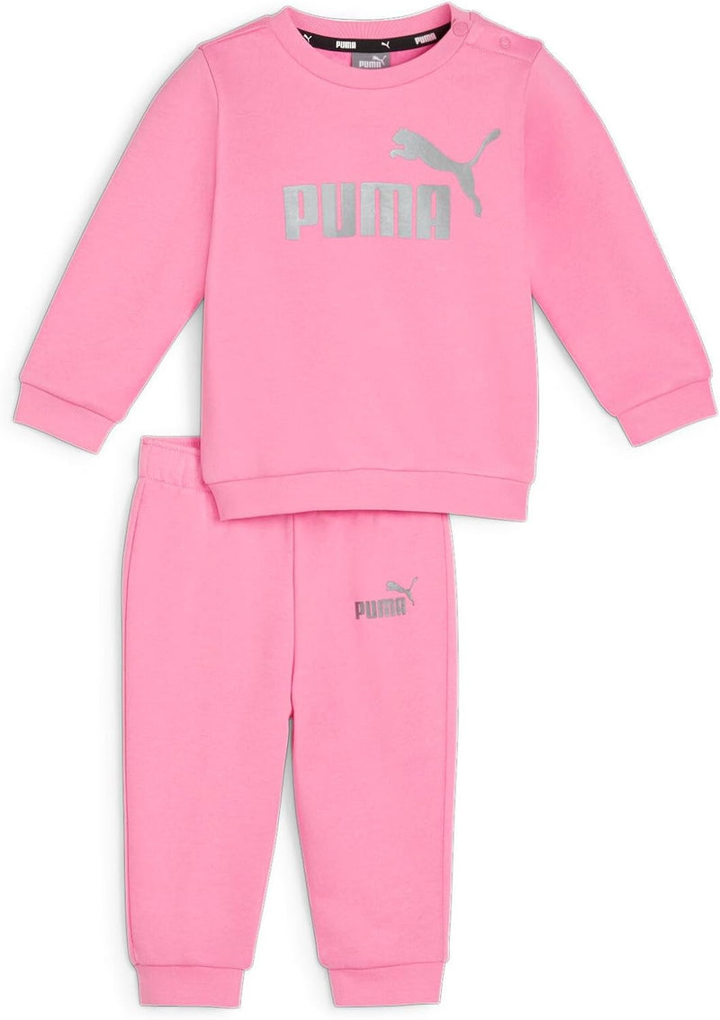 PUMA Unisex Kinder Minicats Ess+ Crew Jogger Fl Trainingsanzug 74 Fast Pink, 74 Fast Pink