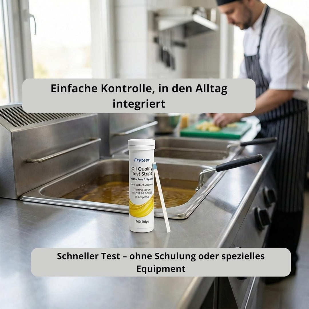 Öl-Teststreifen – schnelle FFA-Kontrolle – optimale Qualität – 100 Stück
