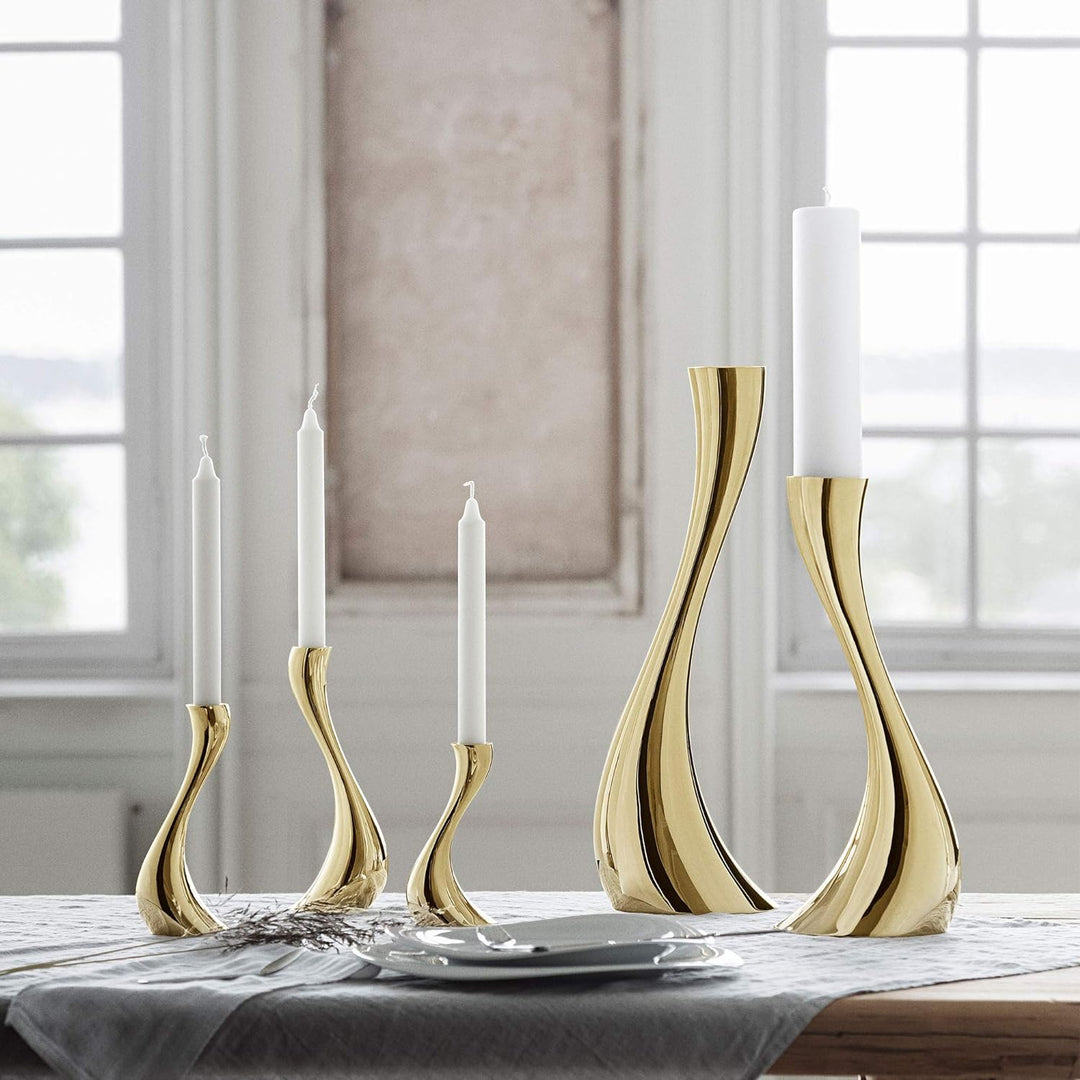 Georg Jensen Cobra Boden Kerzenhalter, Steel Silver, S