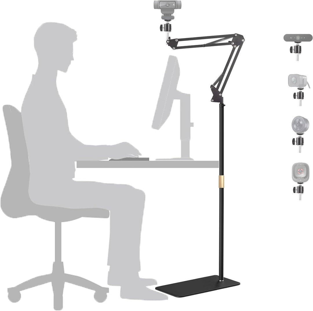 AYIZON Webcam Bodenständer, Metall Webcam Bodenhalter kompatibel mit Logitech C920 StreamCam C930 C9