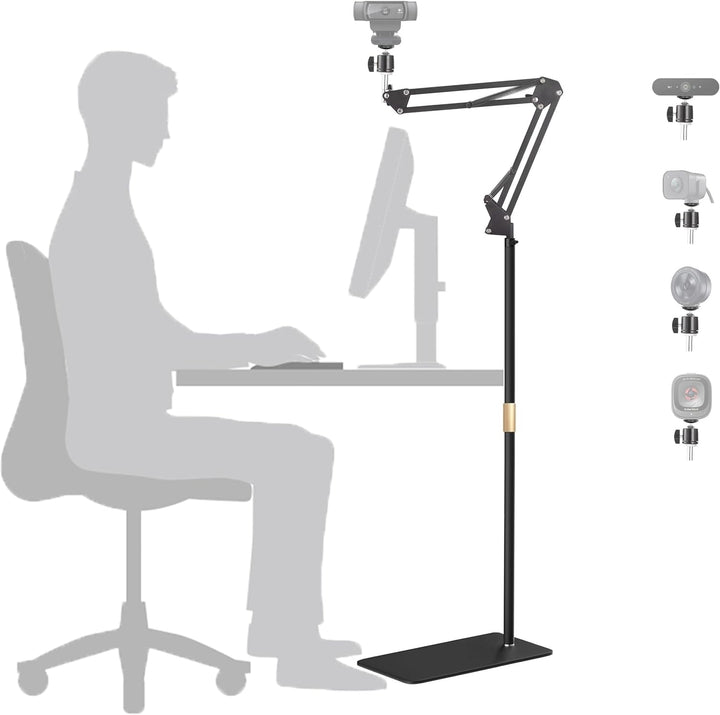 AYIZON Webcam Bodenständer, Metall Webcam Bodenhalter kompatibel mit Logitech C920 StreamCam C930 C9