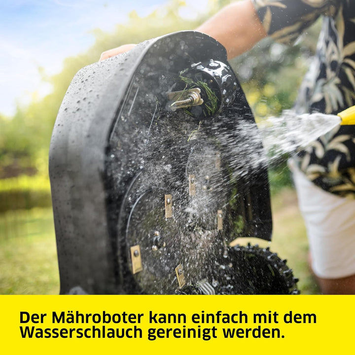 Kärcher Mähroboter RCX 6, ohne Begrenzungskabel, Flächenleistung: 3.000 m², Paralleles Bahnenfahren,