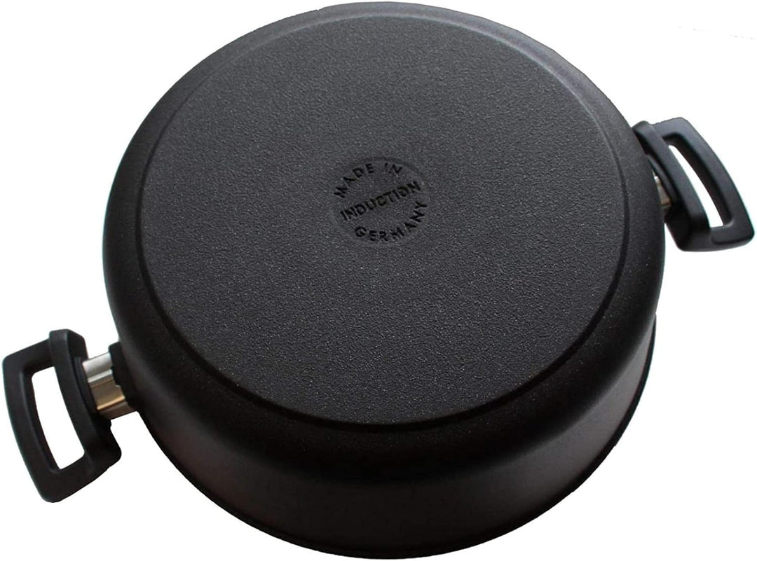 Eurolux Guss-Topf Induktion Ø 28 cm - ca. 8,5 Liter - grosser hoher Universal-Koch-Topf Aluguss mit