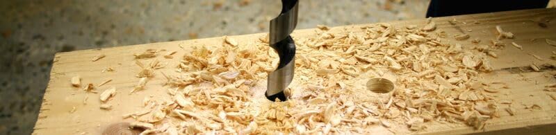 FAMAG Schlangenbohrer Lewis WS | 17 x 255 x 320 mm mit Schaft 13 mm | Holzbohrer für Tieflochbohrung