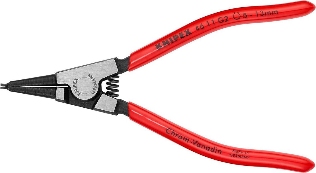 Knipex Sicherungsringzange für Greifringe auf Wellen schwarz atramentiert, mit Kunststoff überzogen