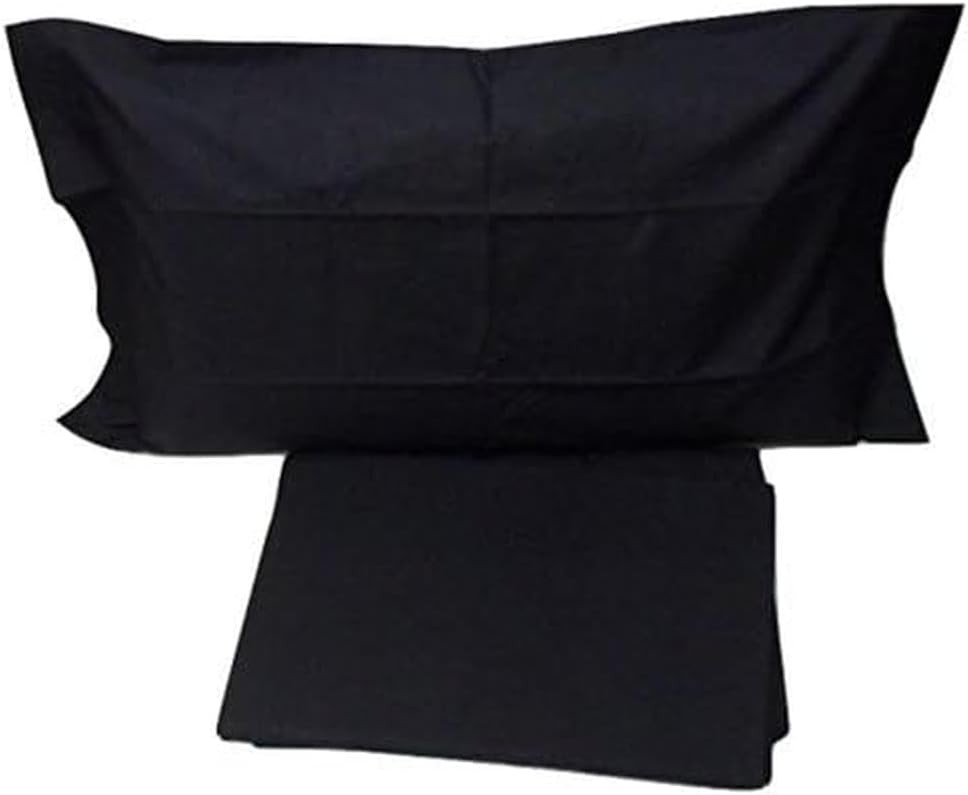 Caleffi - Bettwäsche-Set aus Baumwolle, einfarbig, für Doppelbett, Elfenbein 160 x 190 cm Elfenbein,
