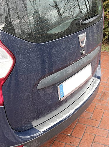 Ladekantenschutz Edelstahl MATT kompatibel für Dacia LODGY | ab 2012 | mit Abkantung | premium Quali