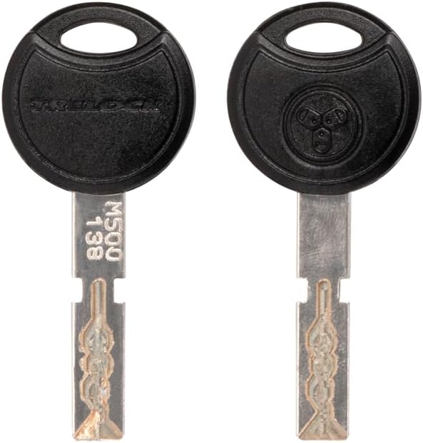 TRELOCK Rahmenschloss RS 480 Naz + Einsteckkette ZR 355 100/6 mit Satteltasche – 70,7 mm breite Öffn