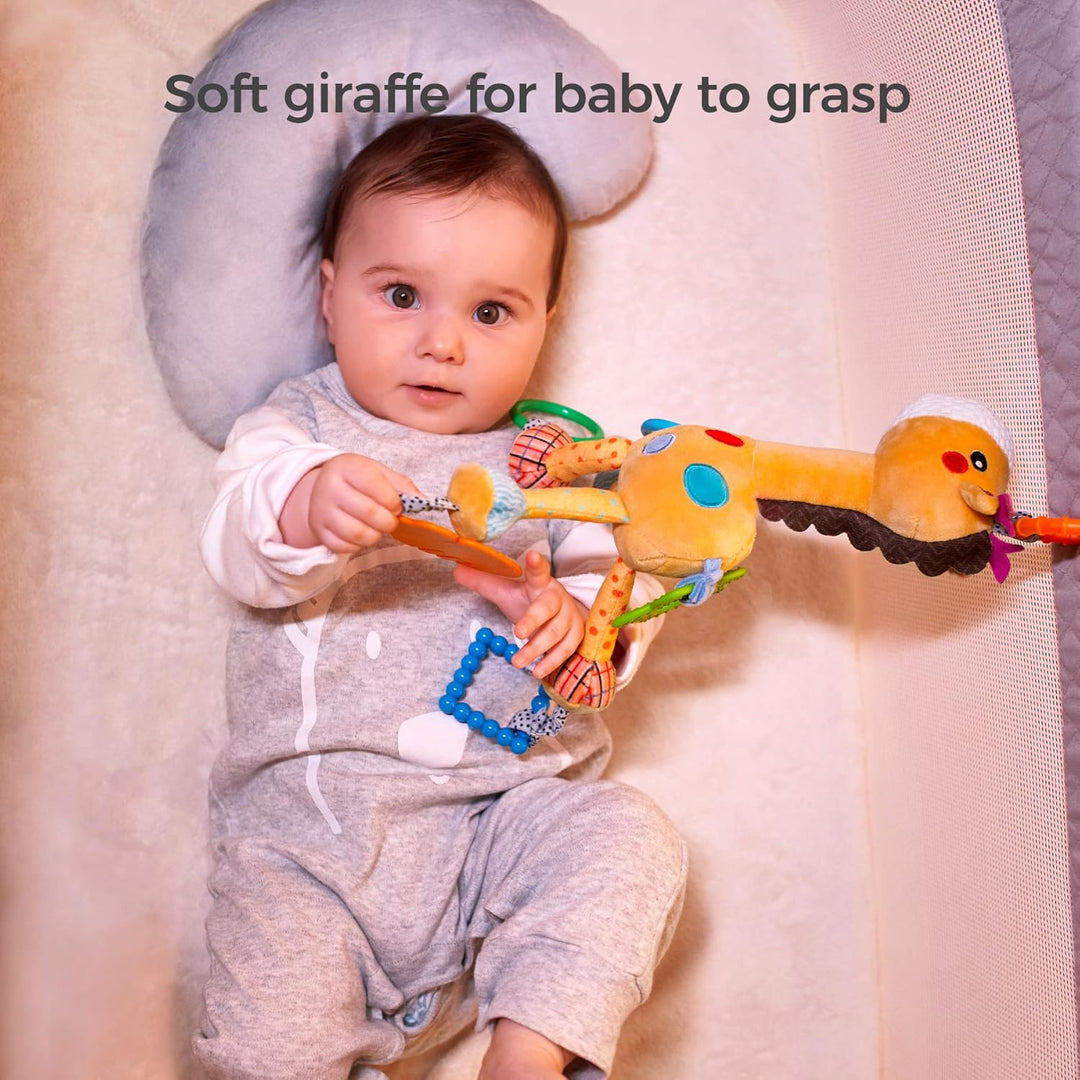 TUMAMA KIDS Baby Spielzeug 0 3 6 9 Monate, Giraffe Hängendes Rasselspielzeug Baby Kinderwagen Spielz