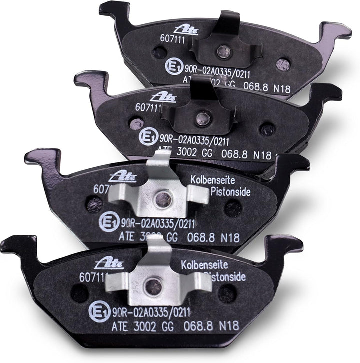 ATE Bremsenset Vorderachse inkl. Bremsscheiben vorne Ø 256 mm belüftet und Bremsbeläge vorne Kompati