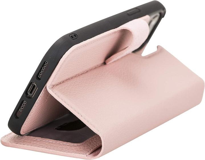 Solo Pelle Lederhülle kompatibel für iPhone 12 Pro Max in 6.7 Zoll abnehmbare Hülle (2in1) inkl. Kar