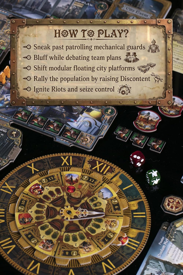 Crowd Games - City of The Great Machine - Brettspiel - Ab 14 Jahren - 1-4 Spieler - Englische Versio