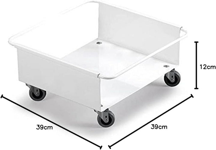 Durable Fahrwagen Durabin Trolley, 90 Liter, 1 Stück, weiss, 1801668010 Für 1 Behälter