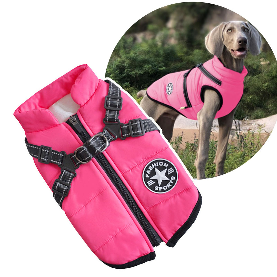 Oncpcare 2 in 1 Hundekleidung für grosse Hunde, Winter Warme Hundemantel Jacke Weste, Haustier Mante