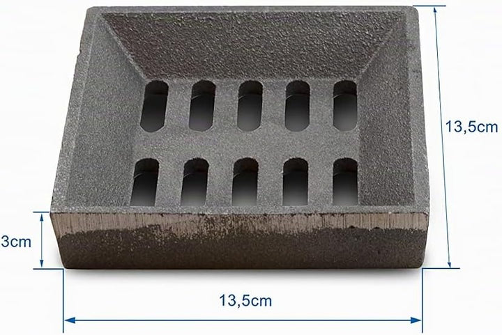 Feuerrost Ascherost Kaminrost 13,5 x 13,5 cm für Oranier von Ihrem Grillrostprofi.