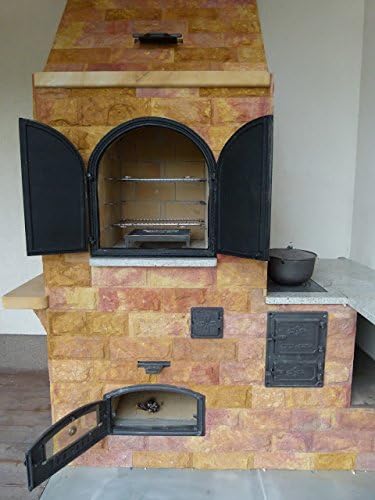 Sellon24® Revisionstür Backofentür 275x375 Ofentür aus Gusseisen Räucherei Gusseisen