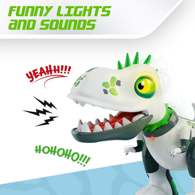 Xtrem Bots - Dinopunk Roboter Kinder | Ferngesteuerter Dinosaurier | Roboter Programmierbar 20 Aktio