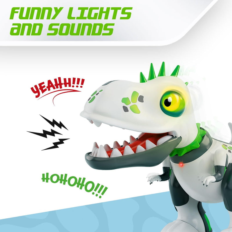 Xtrem Bots - Dinopunk Roboter Kinder | Ferngesteuerter Dinosaurier | Roboter Programmierbar 20 Aktio