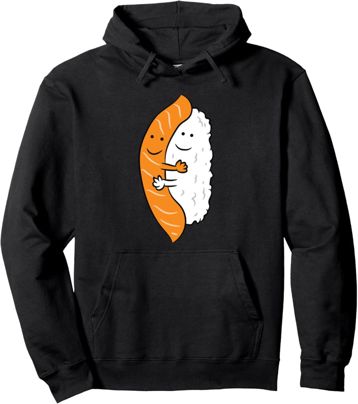 Kawaii-Sushi Lachs Niedliches Japanisches Sushi Pullover Hoodie