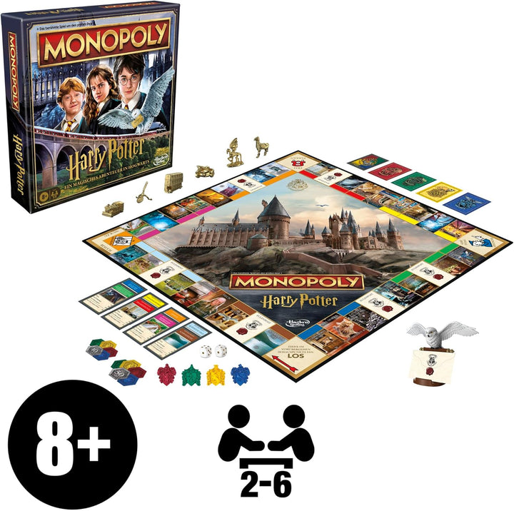 Monopoly Harry Potter, das Klassische Brettspiel in magischer Ausgabe, für Kinder ab 8 Jahren geeign