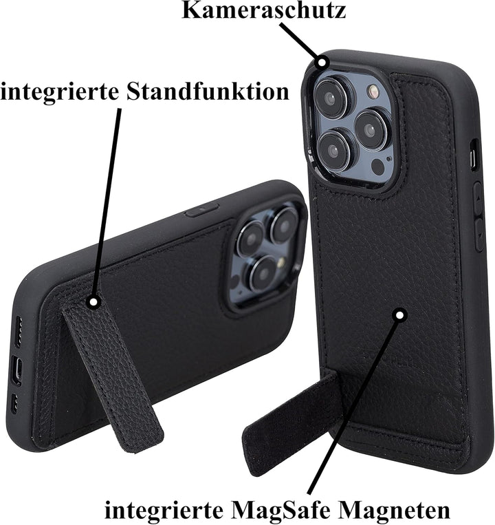 Solo Pelle Lederhülle für das iPhone 14 Pro in 6.1 Zoll Case Leder Hülle Ledertasche Backcover aus e