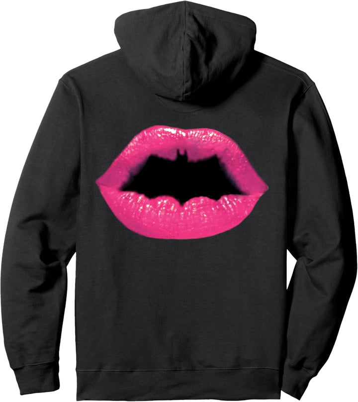 DC Batgirl Logo Lippen Pullover Hoodie